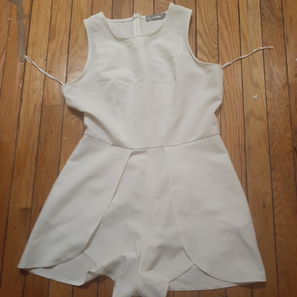 Mini romper jumper white